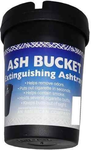 Ash Trays – Jumbo and Regular Size Set – Portable Outdoor & Car Ashtray with Lid – Heavy-Duty Plastic, Windproof, Odor-Reducing Design – For Smokers at Home, Travel, or Patio Use in Saudi Arabia