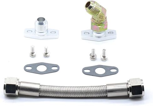 Turbo Oil return pipe kit for Mitsubishi 4G63T DSM 1G 2G EVO 1~3 TD05H Turbo in Saudi Arabia