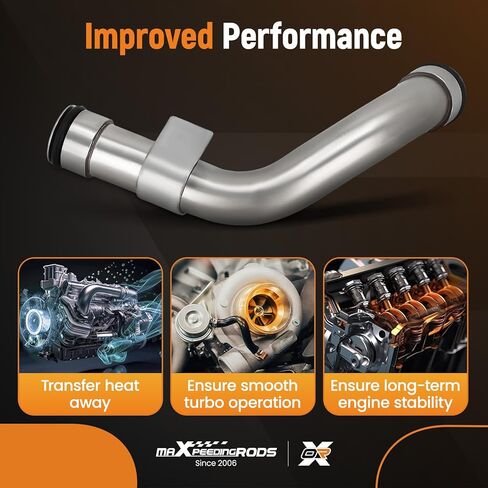 أنبوب خط تغذية وصرف توربو محدث 904-192 من maXpeedingrods لشاحنات الديزل Ford F250 F350 F450 F550 6.0L 2003-2007 in Kuwait