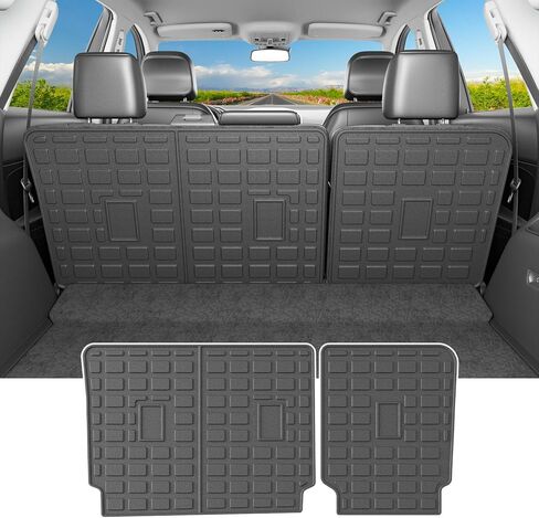powoq Backrest Mats Compatible with 2015-2024 Ford Edge Seat Back Protector TPE Backrest Mats All Season Protection (Only Fit 5-Seater) Replacement for 2015-2024 Ford Edge Accessories (Backrest Mat) in Kuwait
