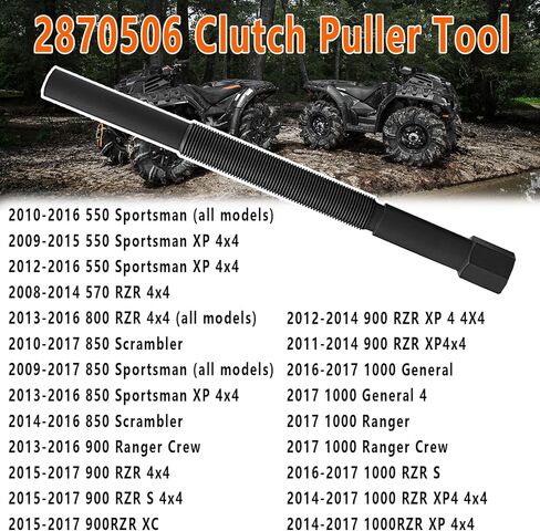 Primary & Secondary Drive Clutch Puller Tool for Polaris Sportsman Xplorer Magnum Big Boss Ranger Trail Boss RZR 250 300 325 350 400 450 500 600 700 800 1985-2009# 2870506 2870903 in Saudi Arabia