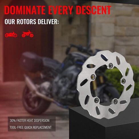 220mm Brake Rotor Disc Rear Compatible with Yamaha YZF R1 R6 2004-2022, Fit for MT10 FZ10 2016-2020, MT10 SP 2017-2018, Update 420 Stainless Steel Motorcycle Rotor in Saudi Arabia