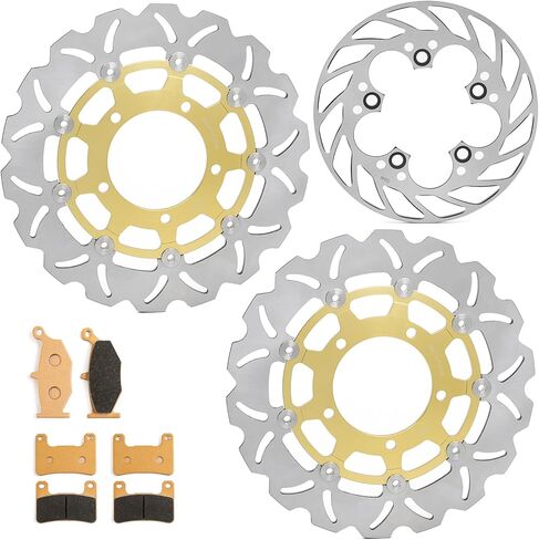 Front Rear Brake Disc Rotors Pads Kit for Suzuki GSXR 600 750 2006 2007 GSXR1000 07 08 in Kuwait