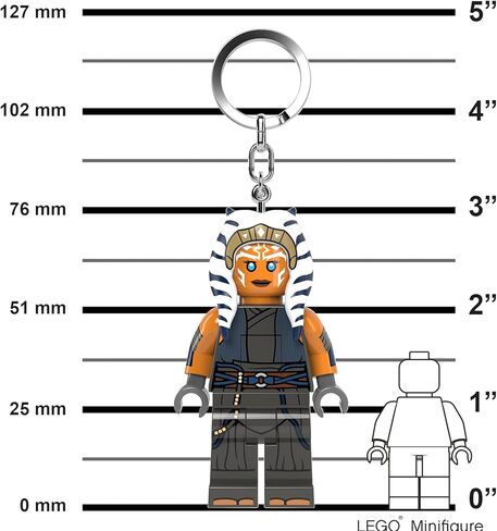 LEGO Star Wars The Mandalorian Keychain Light - Ahsoka Tano (KE245H), Large 3 Inch Tall Figure in Saudi Arabia