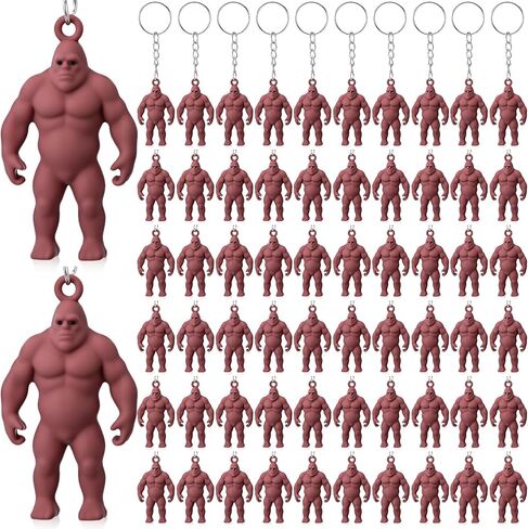 Kigeli 50 Pcs Mini Bigfoot Figurine Keychain Little Big Foot Statue Bag Charms Small Sasquatch Figures Key Chains for Hide and Seek Office Birthday Easter Gifts Backpack Accessories Collectors in Saudi Arabia