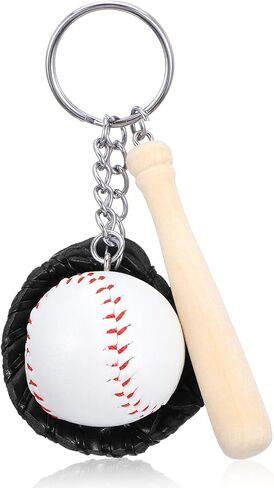 Baseball Keychains, Baseball Keychains for Boys Mini Cute Black Boys Keychain for Backpacks Baseballs Accessories for Boy Girls Gifts Sports Souvenir Favors in Saudi Arabia