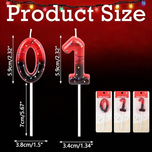 011 شمعة عيد ميلاد، شمعة زينة للحفلات ذات طابع غريب، ديكورات حفلات أعياد الميلاد، أحد عشر مستلزمات الحفلات، عدد هدايا ديكور الحفلات in Kuwait