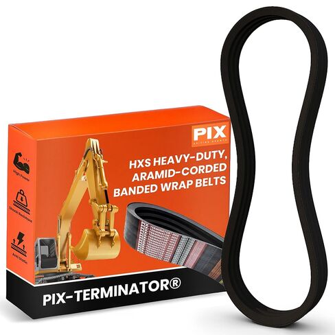 حزام PIX TERMINATOR HXS TR-H5V 236in OC V (12 نطاقًا) - يستبدل المتوافق مع OEM 12-5VK2360، 12/5VP2360، 12-H5VT2360، R5VK2360-12، R5VK2360/12، 12/5V2360K، 12-5V2360K، 5V2360K-12 in Kuwait