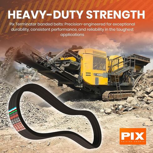 حزام PIX TERMINATOR HXS TR-H5V 236in OC V (12 نطاقًا) - يستبدل المتوافق مع OEM 12-5VK2360، 12/5VP2360، 12-H5VT2360، R5VK2360-12، R5VK2360/12، 12/5V2360K، 12-5V2360K، 5V2360K-12 in Kuwait