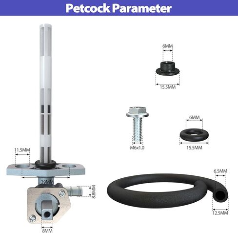 صمام الوقود بيتكوك مع رافعة لهوندا ريكون 250 1997-2024 رانشر 350 400 420 فورمان 400 450 روبيكون 500 TRX250 TRX350 TRX400 TRX420 TRX450 TRX500 مفتاح إيقاف الخزان 16950-HN7-003 16950-HM8-003 in Kuwait