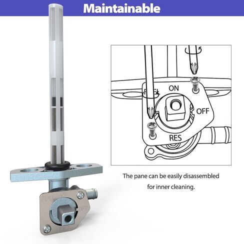 صمام الوقود بيتكوك مع رافعة لهوندا ريكون 250 1997-2024 رانشر 350 400 420 فورمان 400 450 روبيكون 500 TRX250 TRX350 TRX400 TRX420 TRX450 TRX500 مفتاح إيقاف الخزان 16950-HN7-003 16950-HM8-003 in Kuwait