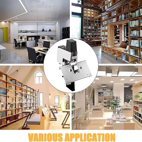 Electric Staplers for Desk, Flat Saddle Binder Stitcher Equipped Stapler with 1~9 Levels Binding Pressure Knob, Foot Pedal Switch, Thickness 30 Sheets, 100 mm Nailing Depth in Kuwait