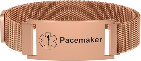 Medical Alert Bracelet for Women Men, Medical Alert ID Adjustable Wristband for Diabetic D.N.R Pacemaker Epilepsy in Saudi Arabia