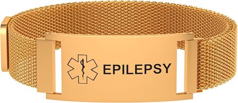 Medical Alert Bracelet for Women Men, Medical Alert ID Adjustable Wristband for Diabetic D.N.R Pacemaker Epilepsy in Saudi Arabia