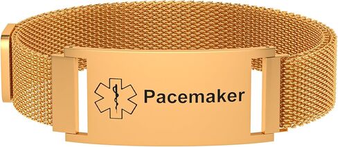 Medical Alert Bracelet for Women Men, Medical Alert ID Adjustable Wristband for Diabetic D.N.R Pacemaker Epilepsy in Saudi Arabia