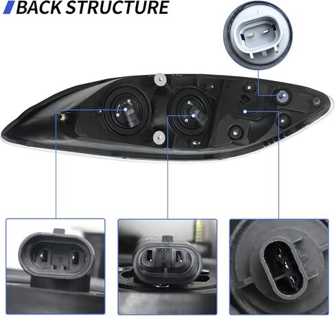 Chrome Left Headlights Assembly Fit for 2008-2016 International ProStar Trucks Halogen Headlamps (Driver Side) in Saudi Arabia