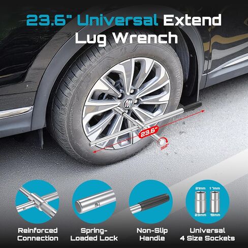 SEESII Electric Cordless Car Jack: 5Ton 21V Battery Hydraulic Car Jack with Built-in Tire Inflator & Universal Wrench, Portable Emergency Tire Change Tool for SUV Sedan MPV Pickup Truck Repair in Saudi Arabia