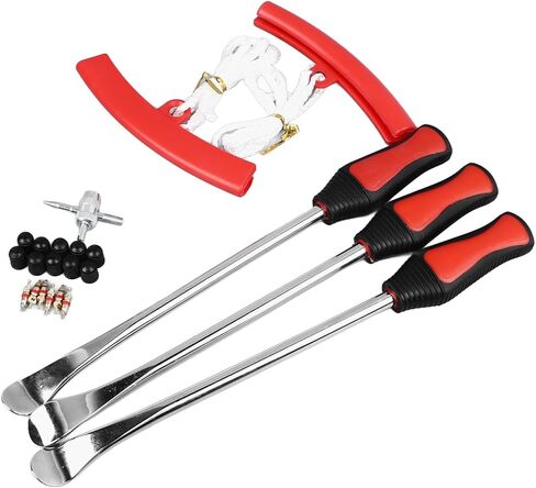 POCREATION Steel Tire Spoon Tool Set, HighStrength Tools with Tire Protectors, Efficient Changing Kit for Motorcycles and Dirt Bikes in Saudi Arabia
