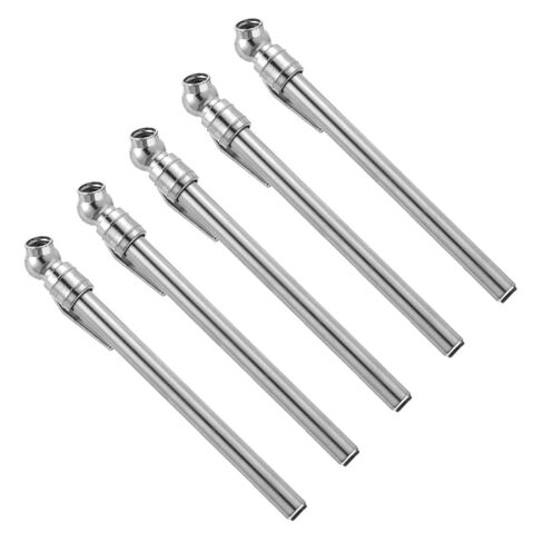 POPETPOP Portable Tire Pressure Gauge Pen 5pcs Silver Car Tire Pressure Gauge Pencil Automotive Repair Tool in Saudi Arabia