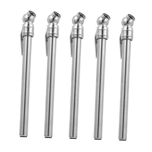 POPETPOP Portable Tire Pressure Gauge Pen 5pcs Silver Car Tire Pressure Gauge Pencil Automotive Repair Tool in Saudi Arabia