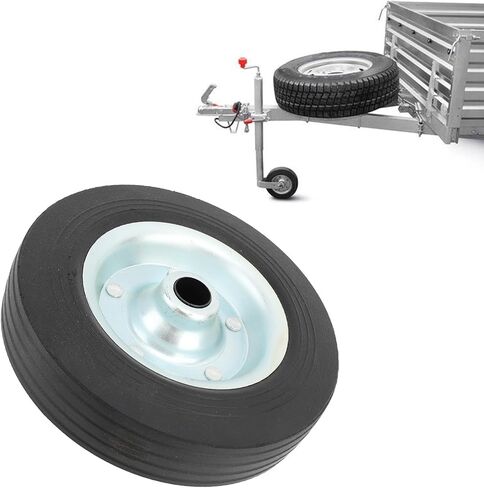Jiawu 8 Inch Trailer Jack Swivel Caster Wheel Replacement, 1100 Lbs Strong Capacity Trailer Jack Wheel, 48mm Rim, Heavy Duty for Boat Trailer in Saudi Arabia
