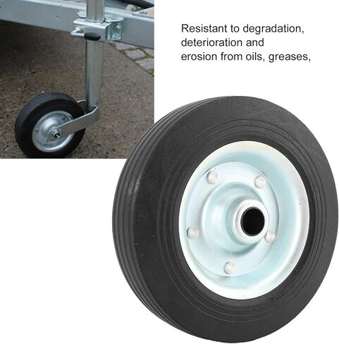 Jiawu 8 Inch Trailer Jack Swivel Caster Wheel Replacement, 1100 Lbs Strong Capacity Trailer Jack Wheel, 48mm Rim, Heavy Duty for Boat Trailer in Saudi Arabia