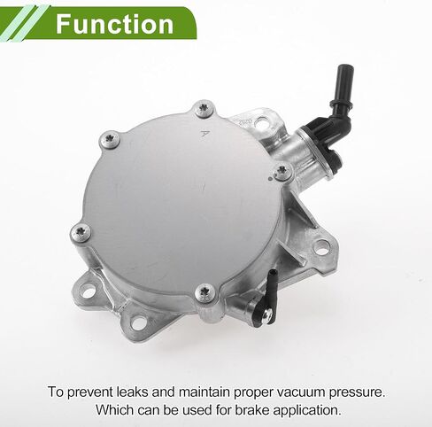 Brake Vacuum Pump No.11667586424 Engine Vacuum Pump for Mini Cooper R56 R57 R58 R60 R61 2011-2016 Aluminum Alloy Silver Tone 1 Pc in Saudi Arabia
