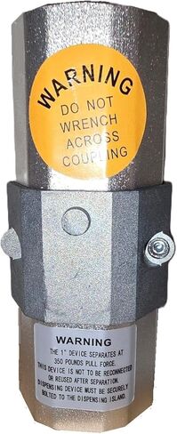 1" Single-Use Fuel Hose Breakaway – 350 lb Pull Force – Compatible with OPW66V-1350 Series – Dispenser Safety Breakaway in Kuwait