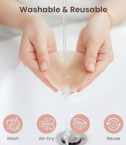 Non-Adhesive Nipple Covers for Women - Reusable No Glue Breast Cover, Silicone Pasties and Breast Petals in Saudi Arabia