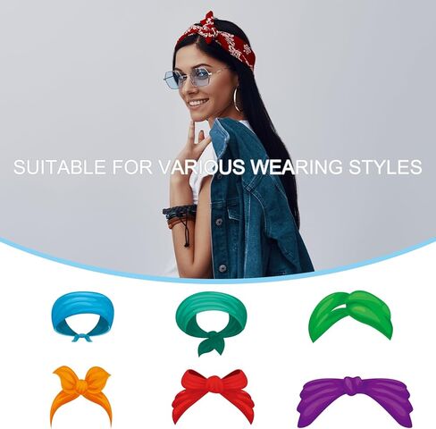 PATIKIL Bandanas Bulk Blank Head Bandannas Multifunctional Headband Scarf Neckerchief for Women and Men in Kuwait