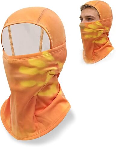 Ski Mask Base Layer, Color Changing Balaclava, Balaclava Color Changing, for use as an Inner Layer, Colour-Changing (Orange) in Kuwait