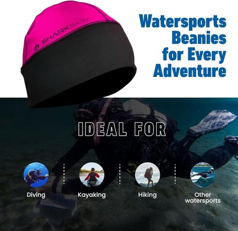 Sharkskin Chillproof Beanie (Unisex) Pink Medium-Large in Saudi Arabia