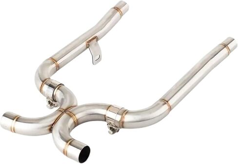 نظام كاتم صوت عادم الدراجة النارية أنبوب ربط للانتصار لـ Bonneville T120 T100 For Euro 5 L-X Pipe T120 T100 2021 2022 2023 2024 in Saudi Arabia