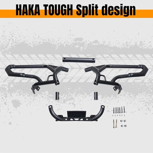 HAKA TOUGH Front Bumper for Polaris RZR XP/XP4 1000 Accessories 2024+, Combined Bumper Guard Front Brushguard for Polaris RZR XP/XP 4 1000 Ultimate Sport Premium 2024 2025, Replace #2884513 in Saudi Arabia