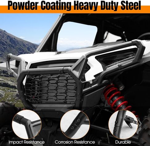 HAKA TOUGH Front Bumper for Polaris RZR XP/XP4 1000 Accessories 2024+, Combined Bumper Guard Front Brushguard for Polaris RZR XP/XP 4 1000 Ultimate Sport Premium 2024 2025, Replace #2884513 in Saudi Arabia