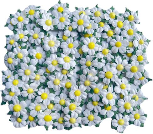 100 Pcs Mulberry Paper Flowers 30x30mm Mini Paper Flowers Scrapbooking Wedding DIY Craft Supplies Card in Kuwait