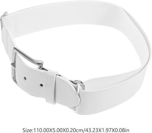 POPETPOP Baseball Belt Softballs Belt Elastic Faux Leather Adjustable White for Men for Women Youth Outdoor Team Sports in Saudi Arabia