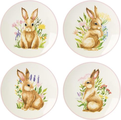 Lenox 897155 Bunny Accent Plates, Set Of 4 in Saudi Arabia