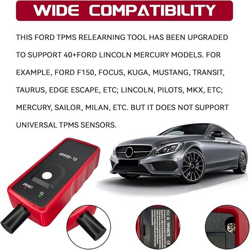 لأداة إعادة تعلم Ford TPMS أداة برمجة TPMS، ترقية EL-50449 TPMS أداة إعادة تعيين مستشعر الإطارات، أداة مسح TPMS أداة إعادة ضبط مستشعر ضغط الإطارات لفورد F150 F250، لينكولن، ميركوري in Saudi Arabia