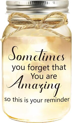 هدايا الأخت - برطمان ميسون مع أضواء دافئة، هدية الأخت الروحية للنساء، هدايا عيد ميلاد الأخت، ديكورات هدية لذكرى عيد الشكر in Kuwait