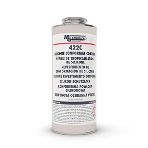 MG Chemicals 422C Conformal Coating - Protects Printed Circuit Boards - Silicone with UV Indicator, Waterproof and Flame retardent, 945mL can