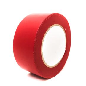 Bertech Aisle Marking Tape, Red, 3" Wide x 36 Yards Long
