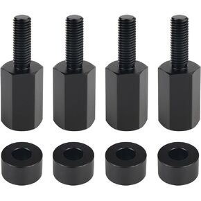 Dexonu 4PCS Seat Riser Lift Mount Kit Compatible with Can Am Maverick X3 / X3 MAX / X3 R, Lift Up UTV Seat 0.5"/1.5"/2" Adjustable Black