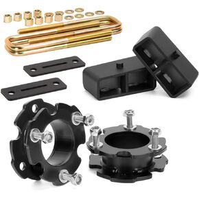 KSP Colorado Full Lift Kits, 3" Front And 2" Rear Steel Leveling Lift Kits Compatible With Chevy Colorado GMC Canyon 2015-2021, 2.75in Front Lift Spacers and 2in Rear Lift Block With Extended U-Bolts