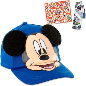 Disney Mickey Mouse Hat for Boys 4-6 Mickey Hat Bundle with Mickey Mouse Baseball Cap for Kids Plus Stickers, More | Mickey Mouse Baseball Hat for Boys, Kids