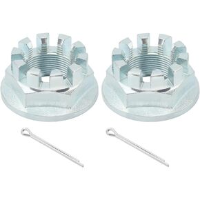 M MATI Front & Rear Axle Nuts with Pins 2Pcs for Honda Pioneer 700 500 520 2014-Up Big Red 700 MUV700 2009-2013 Pioneer 1000 Talon 1000 2016-2021 90304-HM7-A10 94201-40400 90304-HM7-000