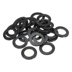 PATIKIL M3 Rubber Flat Washer, 100 Pack 3mm ID 7mm OD 1.2mm Thick Sealing Spacer Gasket Ring for Faucet Pipe Water Hose Fastener Bolt, Black
