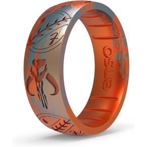 خاتم Enso Rings Star Wars Book of Boba Fett من السيليكون - تصميم مريح ومرن - بعرض 6.6 مم وسمك 1.75 مم in Kuwait