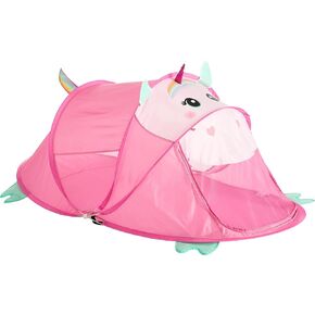 Heritage Kids Figural Dinosaur Pop Up Portable Play Tent with Carry Case, 71" L x 35" w x 33" H, Green