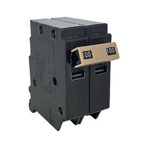 قاطع دائرة Loveinlast 2100، أسود، 3/4 بوصة، ثنائي القطب 100 أمبير 10 KA 120/240 فولت in Kuwait